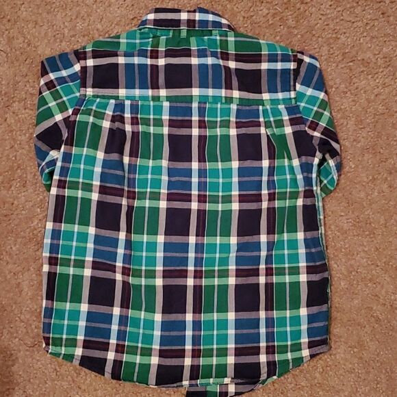 The Children's Place Boy's Long Sleeve Plaid Button Down Size 3T - Picture 5 of 7